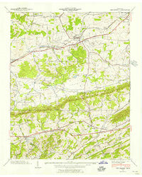 New Market Tennessee Historical topographic map, 1:24000 scale, 7.5 X 7.5 Minute, Year 1939