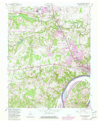 New Providence Tennessee Historical topographic map, 1:24000 scale, 7.5 X 7.5 Minute, Year 1957