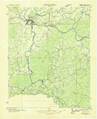 Newport Tennessee Historical topographic map, 1:48000 scale, 15 X 15 Minute, Year 1935