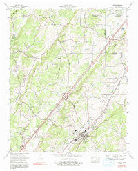 Niota Tennessee Historical topographic map, 1:24000 scale, 7.5 X 7.5 Minute, Year 1974