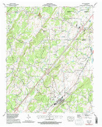 Niota Tennessee Historical topographic map, 1:24000 scale, 7.5 X 7.5 Minute, Year 1974