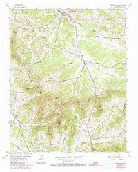 Nolensville Tennessee Historical topographic map, 1:24000 scale, 7.5 X 7.5 Minute, Year 1957