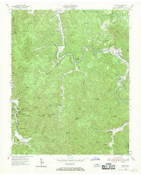 Norma Tennessee Historical topographic map, 1:24000 scale, 7.5 X 7.5 Minute, Year 1954