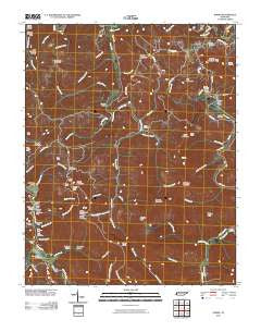 Norma Tennessee Historical topographic map, 1:24000 scale, 7.5 X 7.5 Minute, Year 2010