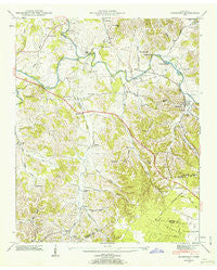 Normandy Tennessee Historical topographic map, 1:24000 scale, 7.5 X 7.5 Minute, Year 1947