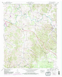 Normandy Tennessee Historical topographic map, 1:24000 scale, 7.5 X 7.5 Minute, Year 1947