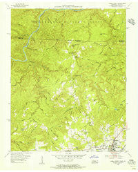 Oneida North Tennessee Historical topographic map, 1:24000 scale, 7.5 X 7.5 Minute, Year 1955