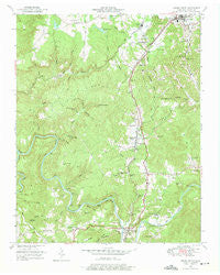 Oneida South Tennessee Historical topographic map, 1:24000 scale, 7.5 X 7.5 Minute, Year 1952