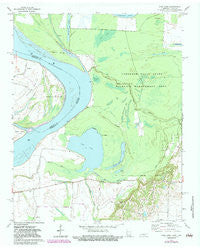 Open Lake Tennessee Historical topographic map, 1:24000 scale, 7.5 X 7.5 Minute, Year 1972
