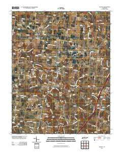 Orlinda Tennessee Historical topographic map, 1:24000 scale, 7.5 X 7.5 Minute, Year 2010