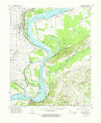 Osceola Arkansas Historical topographic map, 1:62500 scale, 15 X 15 Minute, Year 1963