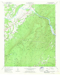 Oswald Dome Tennessee Historical topographic map, 1:24000 scale, 7.5 X 7.5 Minute, Year 1967