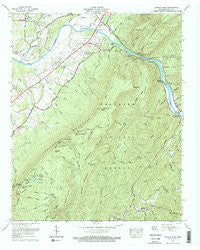 Oswald Dome Tennessee Historical topographic map, 1:24000 scale, 7.5 X 7.5 Minute, Year 1967