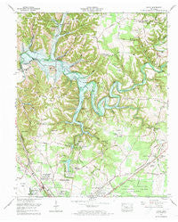 Ovoca Tennessee Historical topographic map, 1:24000 scale, 7.5 X 7.5 Minute, Year 1972