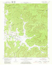 Pall Mall Tennessee Historical topographic map, 1:24000 scale, 7.5 X 7.5 Minute, Year 1954