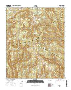 Palmer Tennessee Current topographic map, 1:24000 scale, 7.5 X 7.5 Minute, Year 2016