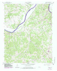 Palmyra Tennessee Historical topographic map, 1:24000 scale, 7.5 X 7.5 Minute, Year 1958
