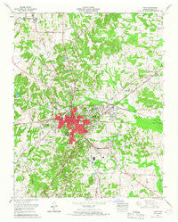 Paris Tennessee Historical topographic map, 1:24000 scale, 7.5 X 7.5 Minute, Year 1965