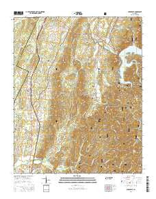 Parksville Tennessee Current topographic map, 1:24000 scale, 7.5 X 7.5 Minute, Year 2016