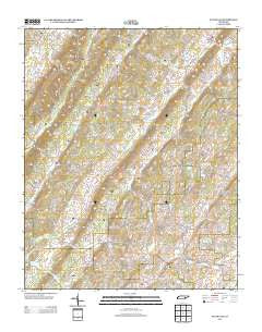 Pattie Gap Tennessee Historical topographic map, 1:24000 scale, 7.5 X 7.5 Minute, Year 2013