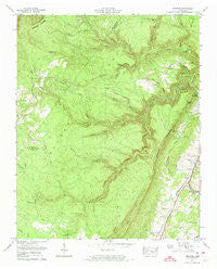 Pennine Tennessee Historical topographic map, 1:24000 scale, 7.5 X 7.5 Minute, Year 1973