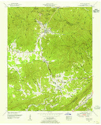 Petros Tennessee Historical topographic map, 1:24000 scale, 7.5 X 7.5 Minute, Year 1952