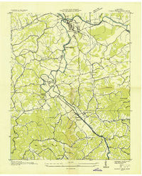 Pigeon Forge Tennessee Historical topographic map, 1:24000 scale, 7.5 X 7.5 Minute, Year 1935