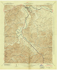 Pigeon Forge Tennessee Historical topographic map, 1:24000 scale, 7.5 X 7.5 Minute, Year 1940