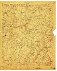 Pikeville Tennessee Historical topographic map, 1:125000 scale, 30 X 30 Minute, Year 1895