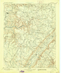 Pikeville Tennessee Historical topographic map, 1:125000 scale, 30 X 30 Minute, Year 1895