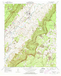 Pikeville Tennessee Historical topographic map, 1:24000 scale, 7.5 X 7.5 Minute, Year 1956