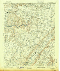 Pikeville Tennessee Historical topographic map, 1:125000 scale, 30 X 30 Minute, Year 1895