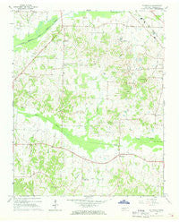 Pillowville Tennessee Historical topographic map, 1:24000 scale, 7.5 X 7.5 Minute, Year 1967
