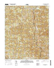 Pilot Mountain Tennessee Current topographic map, 1:24000 scale, 7.5 X 7.5 Minute, Year 2016
