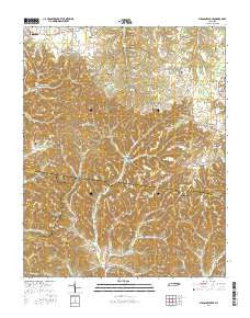 Pleasant Shade Tennessee Current topographic map, 1:24000 scale, 7.5 X 7.5 Minute, Year 2016