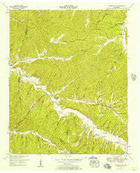 Pleasantville Tennessee Historical topographic map, 1:24000 scale, 7.5 X 7.5 Minute, Year 1951