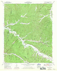 Pleasantville Tennessee Historical topographic map, 1:24000 scale, 7.5 X 7.5 Minute, Year 1951