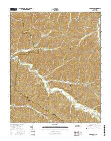 Pleasantville Tennessee Current topographic map, 1:24000 scale, 7.5 X 7.5 Minute, Year 2016