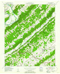 Powell Tennessee Historical topographic map, 1:24000 scale, 7.5 X 7.5 Minute, Year 1952