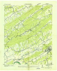 Pressmens Home Tennessee Historical topographic map, 1:24000 scale, 7.5 X 7.5 Minute, Year 1935