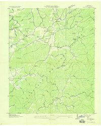Rafter Tennessee Historical topographic map, 1:24000 scale, 7.5 X 7.5 Minute, Year 1933