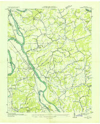 Rankin Tennessee Historical topographic map, 1:24000 scale, 7.5 X 7.5 Minute, Year 1935