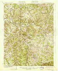 Red Boiling Springs Tennessee Historical topographic map, 1:62500 scale, 15 X 15 Minute, Year 1931