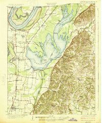 Reelfoot Lake Tennessee Historical topographic map, 1:62500 scale, 15 X 15 Minute, Year 1925