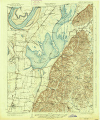 Reelfoot Lake Tennessee Historical topographic map, 1:62500 scale, 15 X 15 Minute, Year 1925