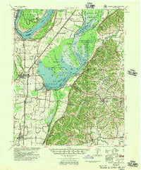 Reelfoot Lake Tennessee Historical topographic map, 1:62500 scale, 15 X 15 Minute, Year 1956