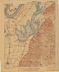 Reelfoot Lake Tennessee Historical topographic map, 1:62500 scale, 15 X 15 Minute, Year 1925