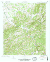 Richardson Cove Tennessee Historical topographic map, 1:24000 scale, 7.5 X 7.5 Minute, Year 1940