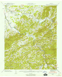 Richardson Cove Tennessee Historical topographic map, 1:24000 scale, 7.5 X 7.5 Minute, Year 1940