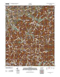 Richardson Cove Tennessee Historical topographic map, 1:24000 scale, 7.5 X 7.5 Minute, Year 2010